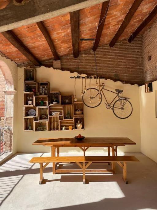 Habitacion Roca Foradada En Casa Cami De Les Aiguees Monistrol De Montserrat Экстерьер фото